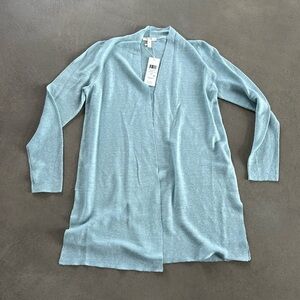 EILEEN FISHER, size S/P, straight long cardigan